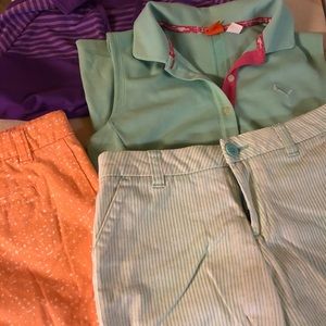 Golf shorts an shirts girls